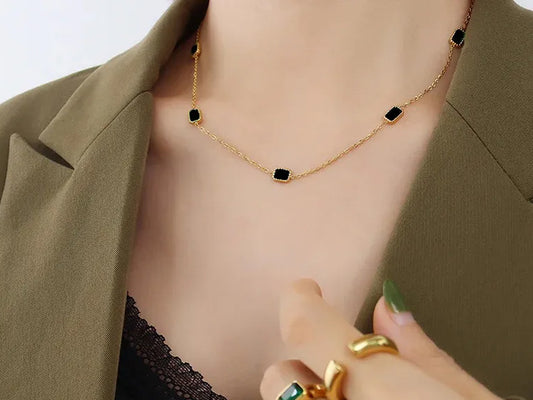 Blarney Black Stone Necklace