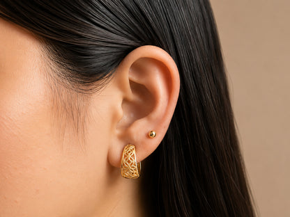 Arabesque Small Hoops