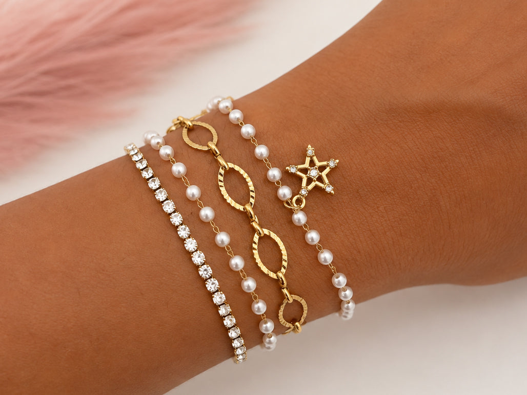 Stella Pearl Wrap Bracelet