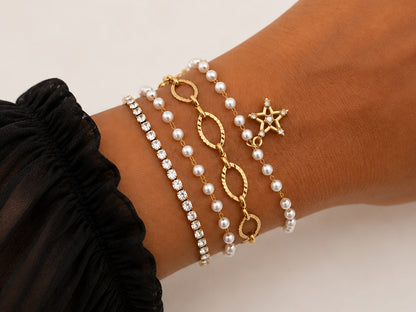 Stella Pearl Wrap Bracelet