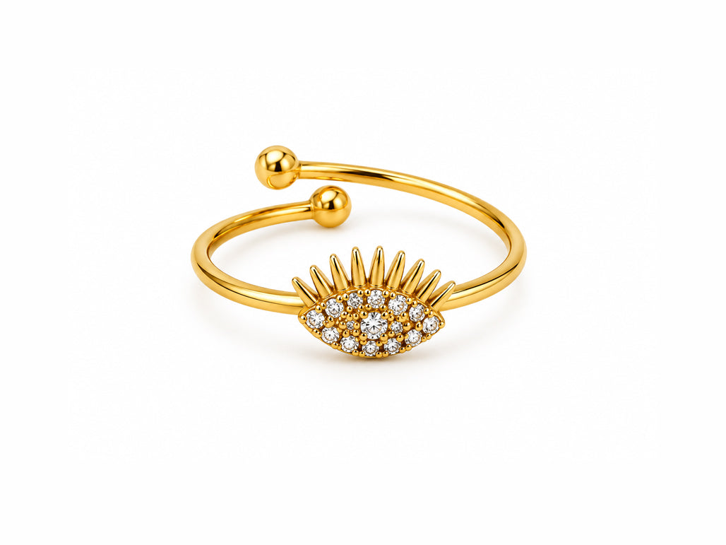 Evil Eye Ring (Adjustable)