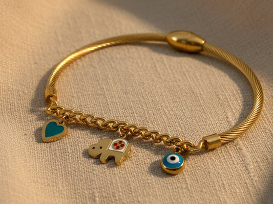 Eleva Evil Eye Bangle