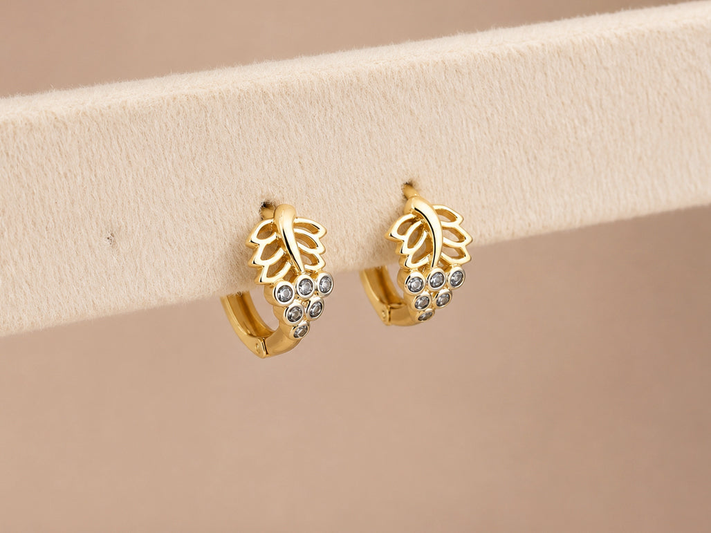 Olivia Leaf Hoops