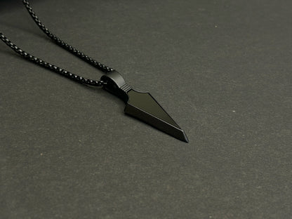 Black Arrowhead Pendant