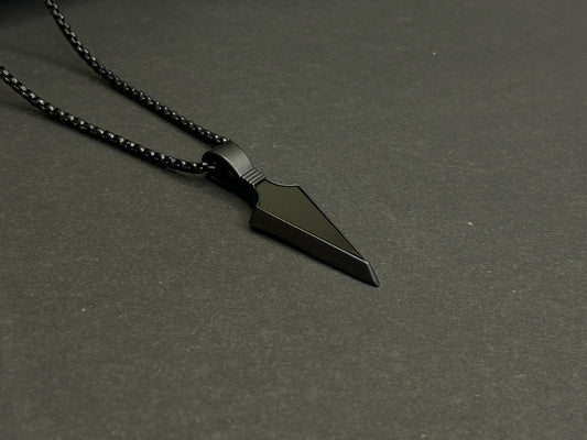 Black Arrowhead Pendant