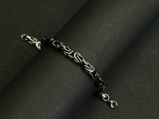 Black Link Chain Bracelet