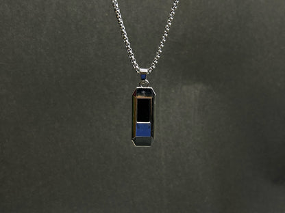 Black Blade Pendant Necklace