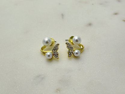 Fishtail Pearl Studs