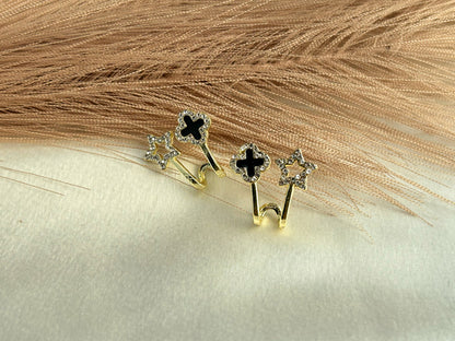 Clover Star Studs