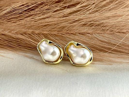 Irregular Pearl Studs