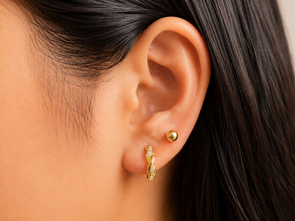 Twinkle Twist Hoops