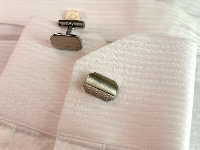 Men’s Octagon Stripe Cufflinks