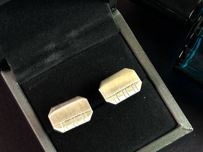 Men’s Octagon Stripe Cufflinks