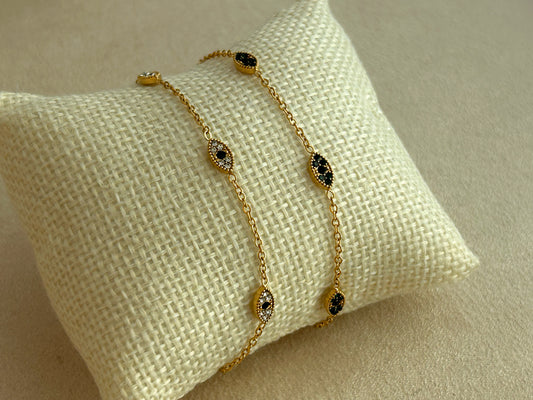 Dainty Evil Eye Bracelet