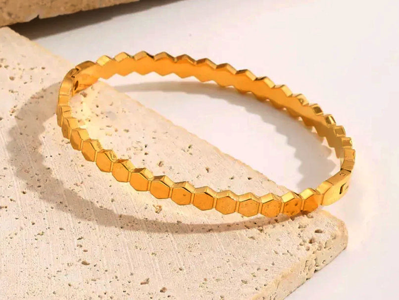Hexa Thin Wrist Bangle
