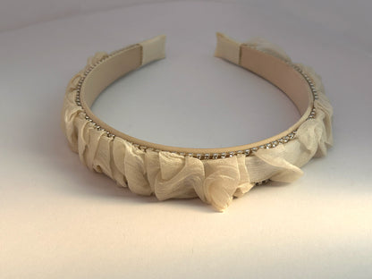 Ivory Ruffle Band