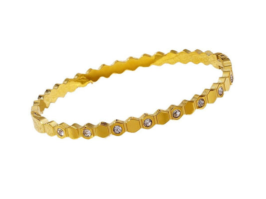 Hexa Thin Wrist Studded Bangle