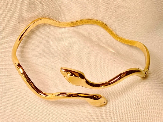 Gilded Serpent Bangle