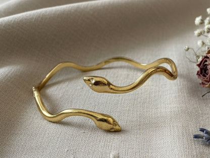 Gilded Serpent Bangle