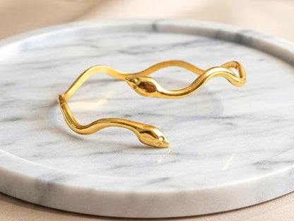 Gilded Serpent Bangle